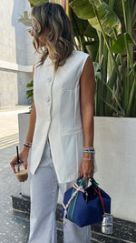 White Sophisticated Girl Vest