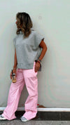 Pink Stripe Pants