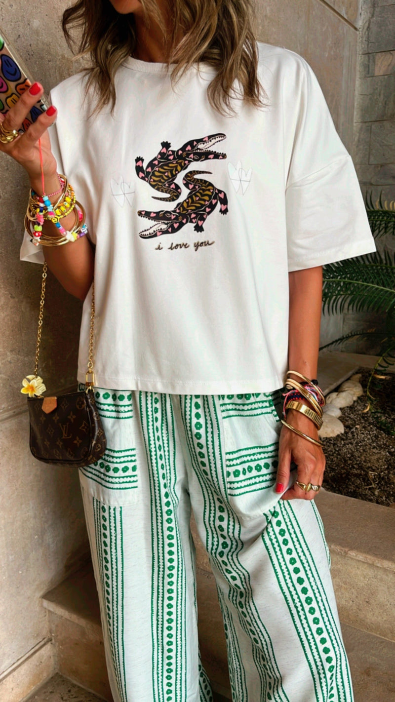 Lile The Crocodile Highlow Tee