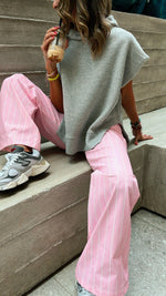 Pink Stripe Pants