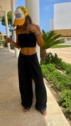 Black Sunny Dayz Beach Pants