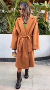 Camel Frillu Signature Coat