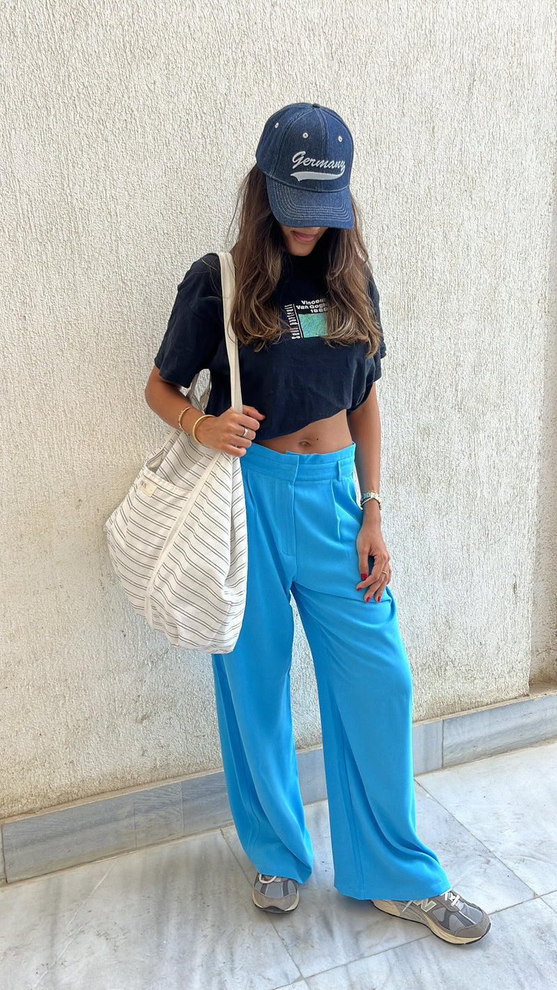 Baby Blue Soft Suit Pants