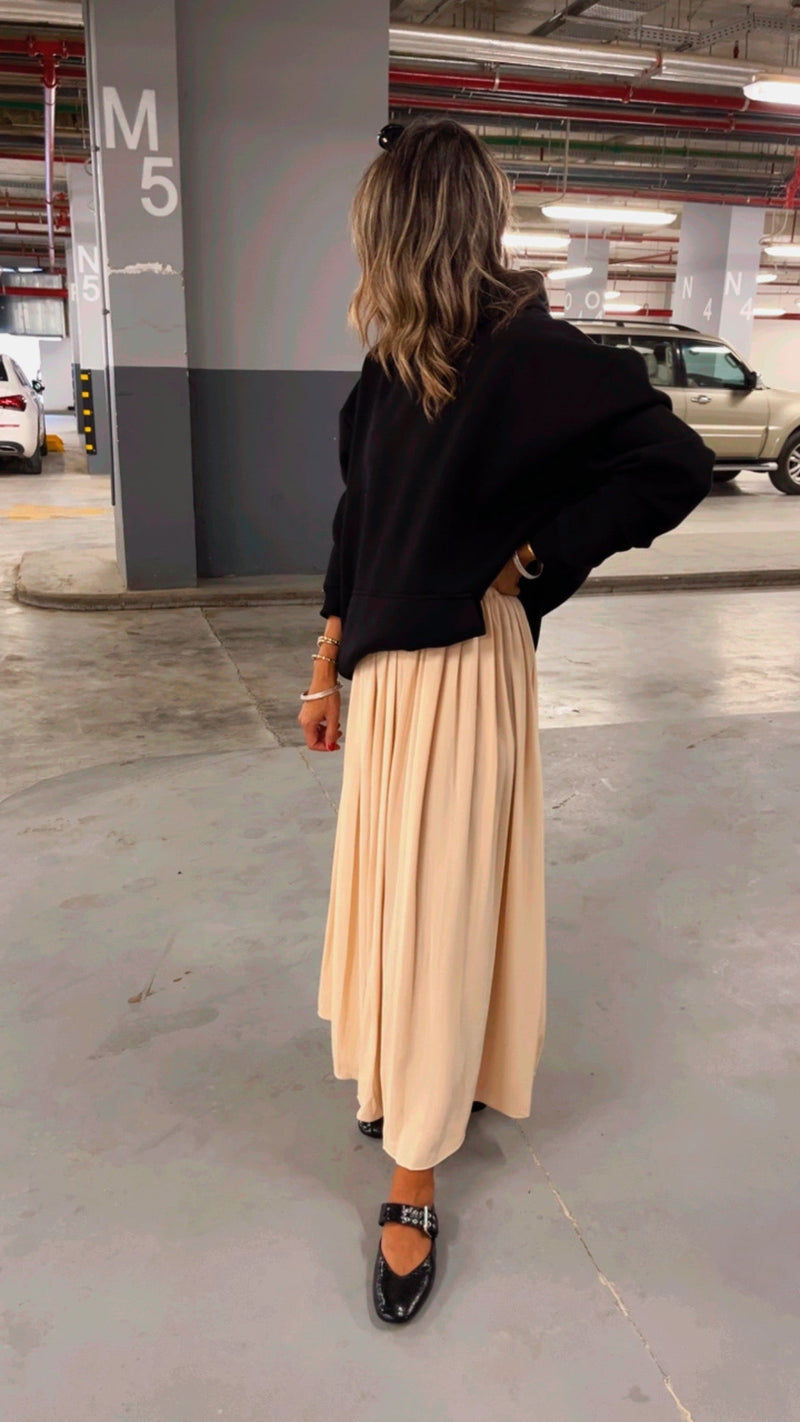 Beige Out & About Skirt