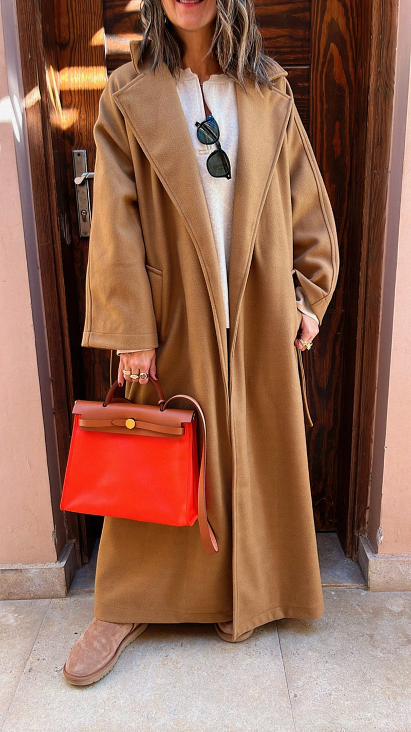 Camel Cold Outside Coat