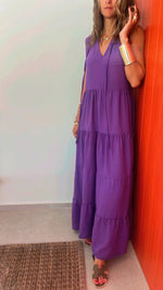 Purple Frillu Essential Tiered Dress