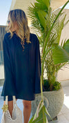 Black Tie Up Summer Tunic