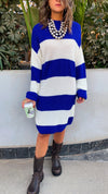 Blue Striped Dress