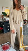 The Beige Cardi Set