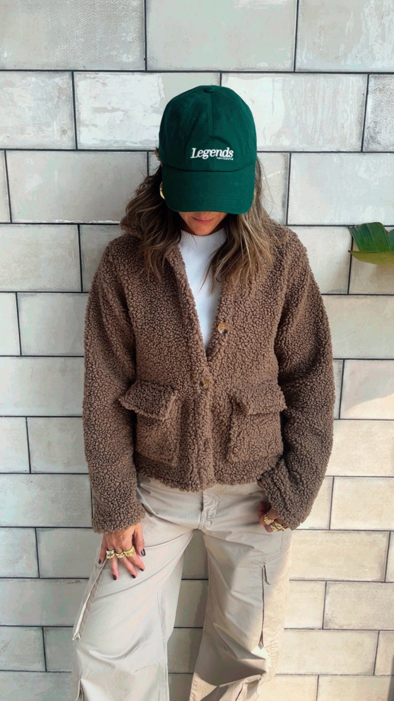 Brown Cozy Teddy Jacket