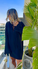 Black Tie Up Summer Tunic