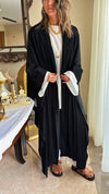 Black Longline Knot Kimono