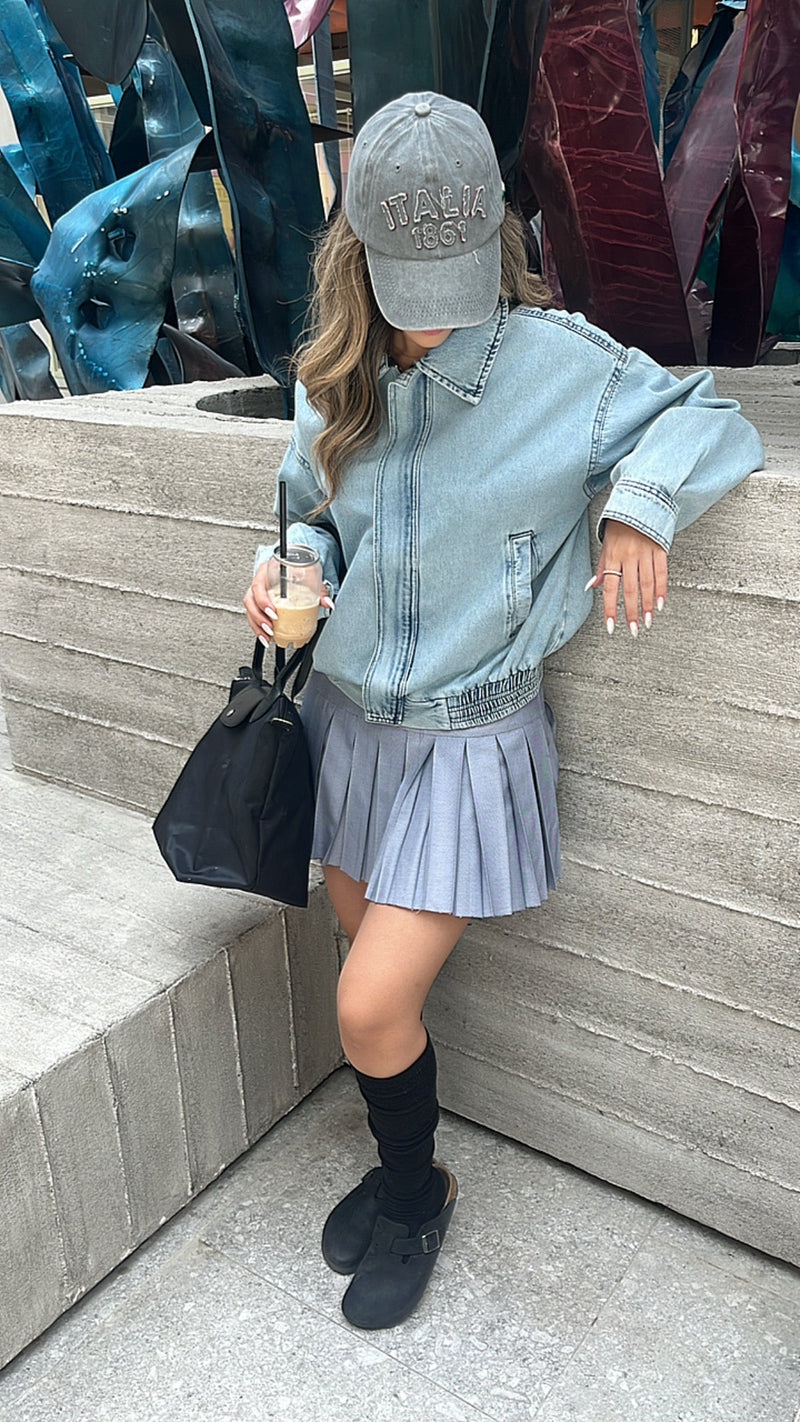 Grey School Girl Skirt