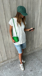 White Double Button Vest