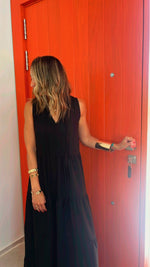 Black Frillu Essential Tiered Dress