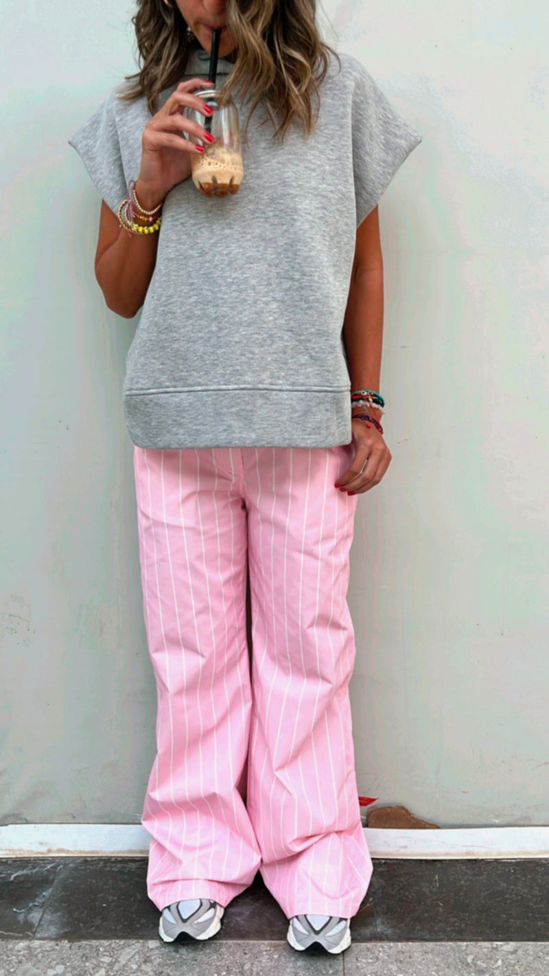 Pink Stripe Pants