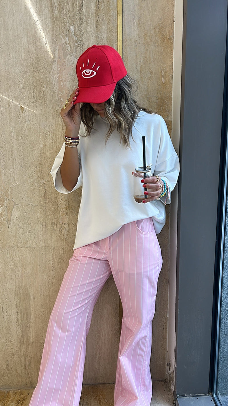 Pink Stripe Pants