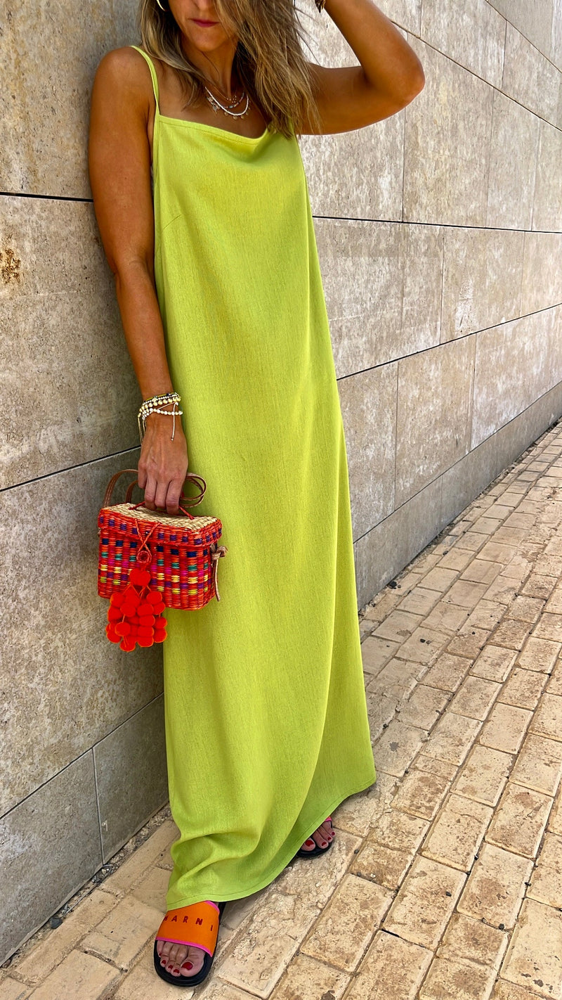 Lime Venice Basic Dress