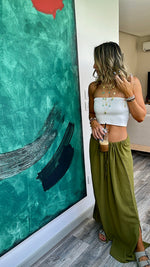 Olive Sunny Dayz Beach Skirt