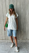 White Double Button Vest