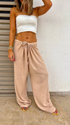 Beige Sunny Dayz Beach Pants