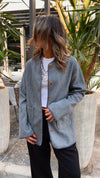 Grey Cozy Lightweight Jacket