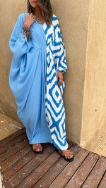 Blue Double Fun Kaftan