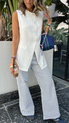 White Sophisticated Girl Vest