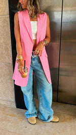 Pink Vested City Girl Vest