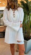 White Tie Up Summer Tunic