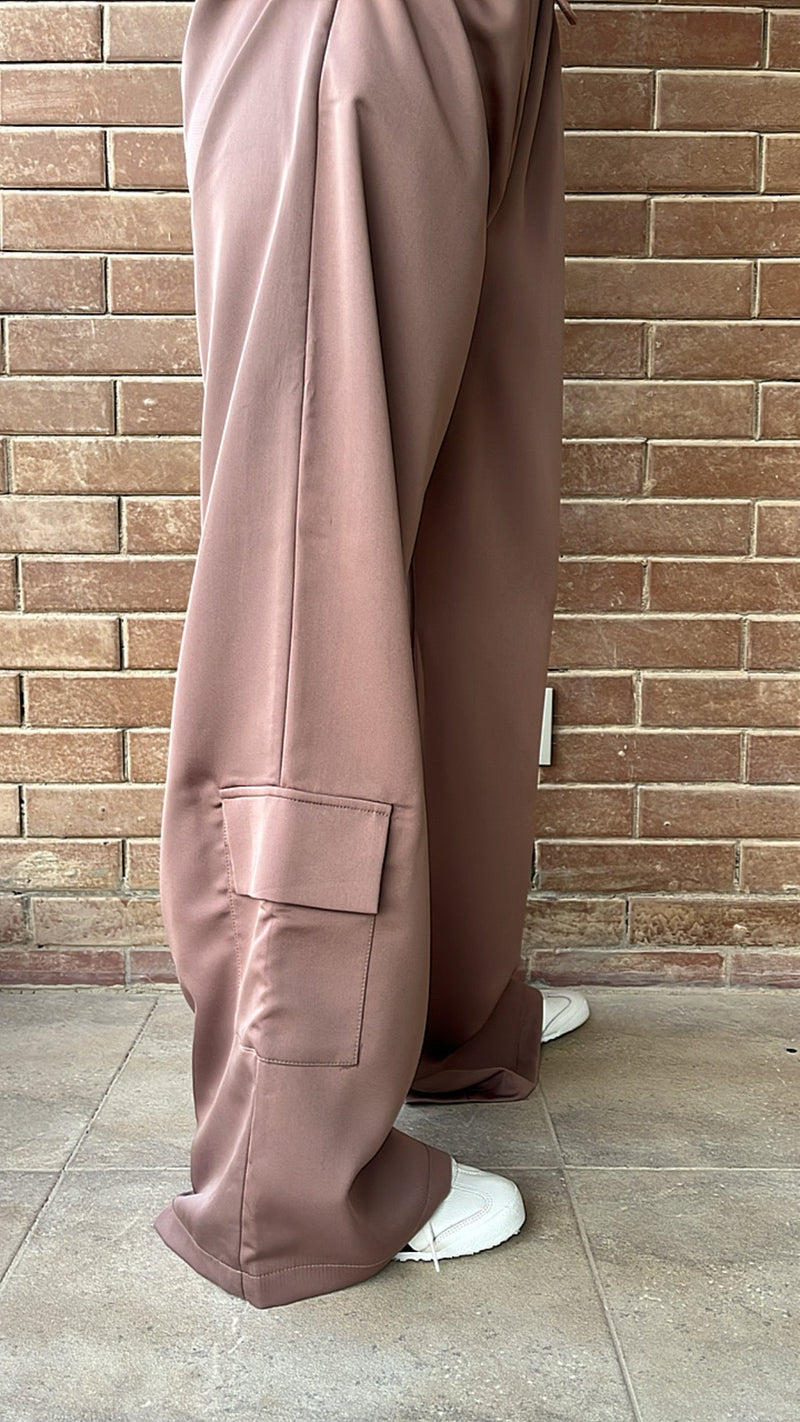 Cafe Satin Feel Breezy Pants