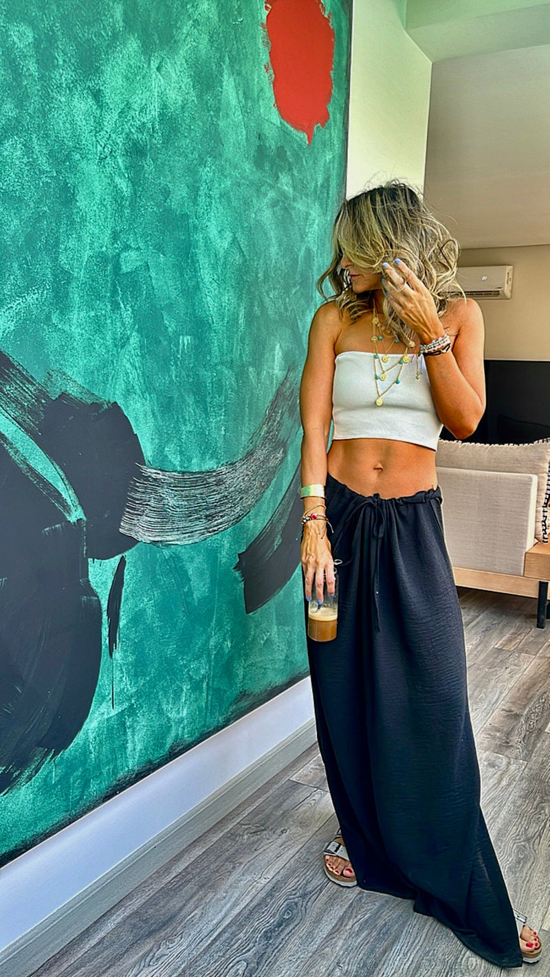 Black Sunny Dayz Beach Skirt