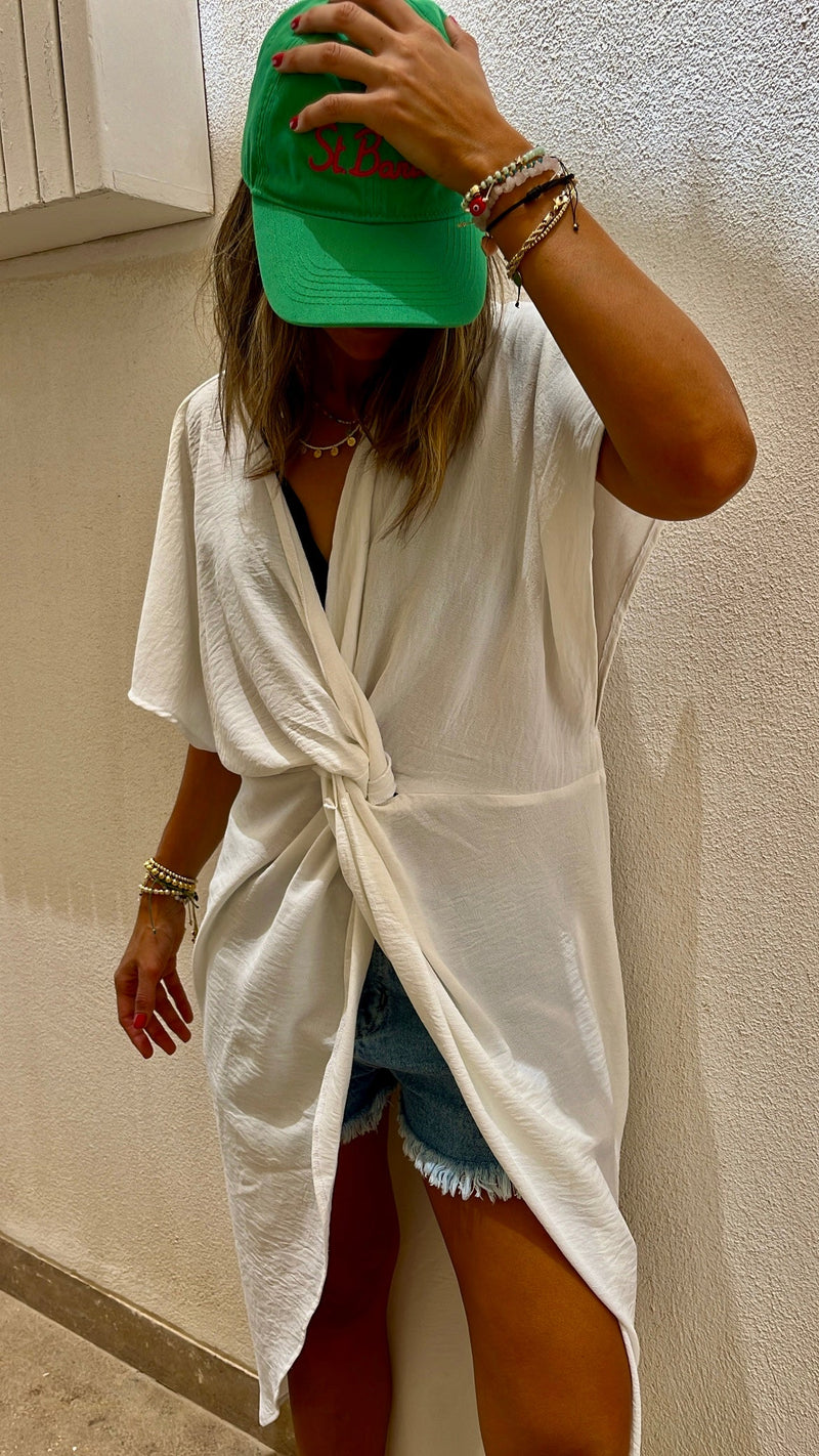 White Summer Knot Coverup