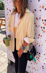 Matilda Yellow Striped Button Up Shirt