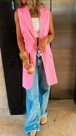 Pink Vested City Girl Vest