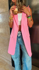 Pink Vested City Girl Vest