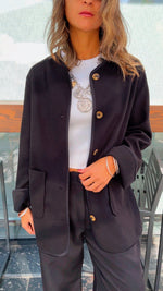 Black Cozy Lightweight Jacket