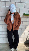 Camel Cozy Teddy Jacket