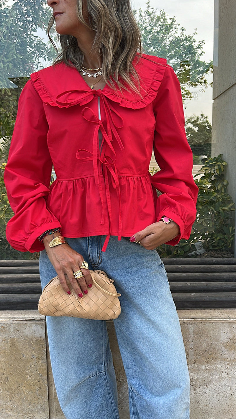 Red Cottage Bow Shirt