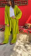 Lime Belted Pants