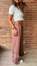 Cafe Satin Feel Breezy Pants