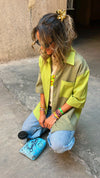 Lime Colorblock County Overshirt