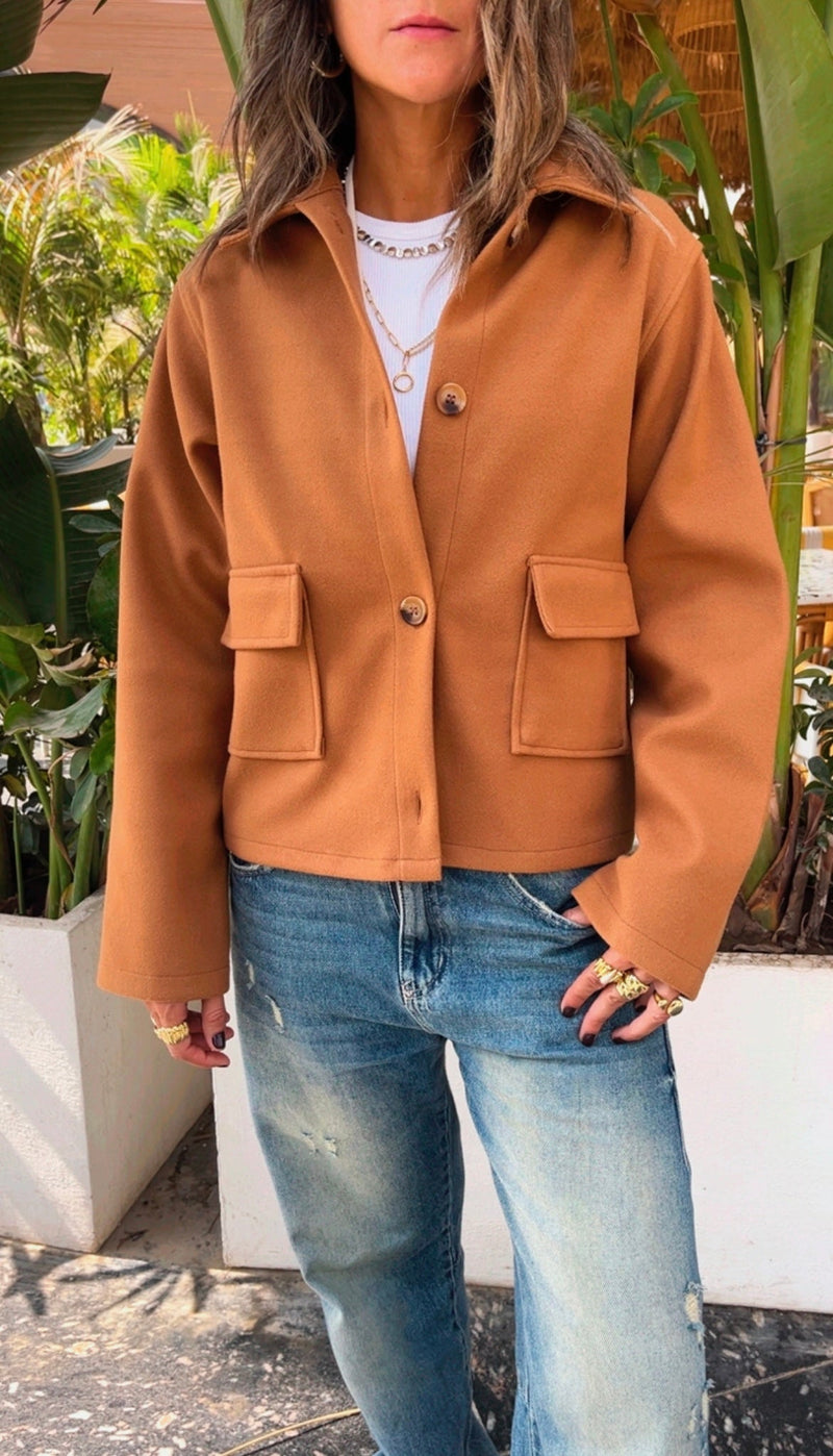 Camel Hit The Streets Cropped Jacket