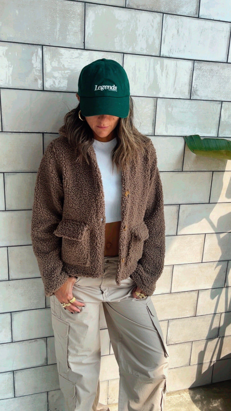 Brown Cozy Teddy Jacket