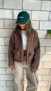 Brown Cozy Teddy Jacket