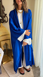 Blue Longline Knot Kimono