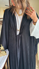 Black Longline Knot Kimono