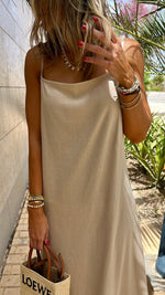 Beige Venice Basic Dress