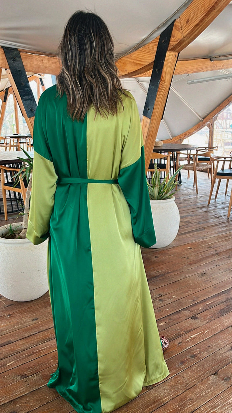 Lime Double Glazed Kimono