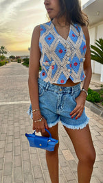 Blues Crochet Vest